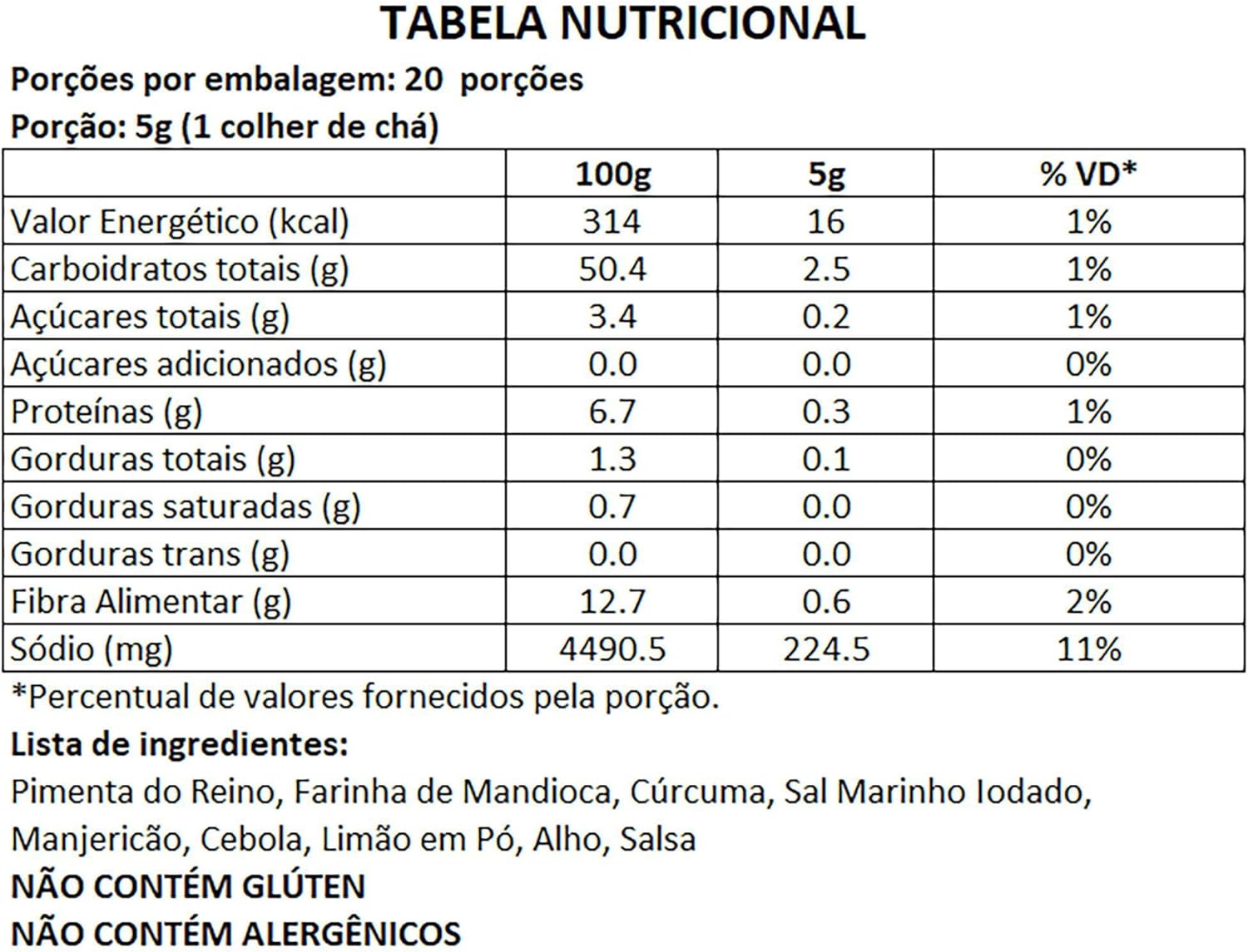 Tempero Lemon Pepper BR Spices 100g