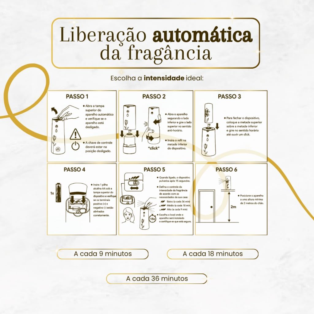 Aromatizador de Ambiente Bom Ar Automático Aerossol Freshmatic Refil na 2ª Unidade Flor de Algodão