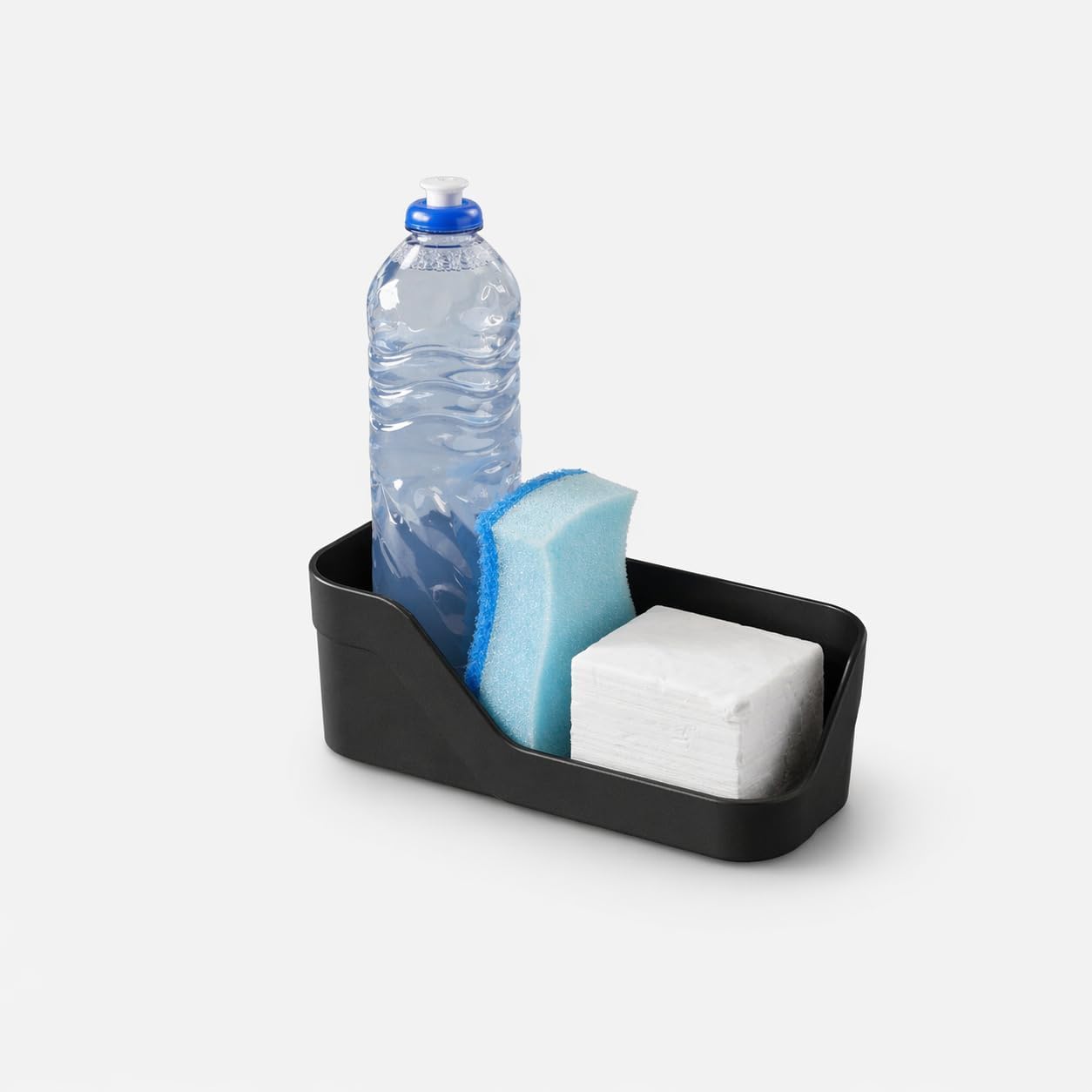 Ou Organizador de Pia Compacto Preto Linha Trium