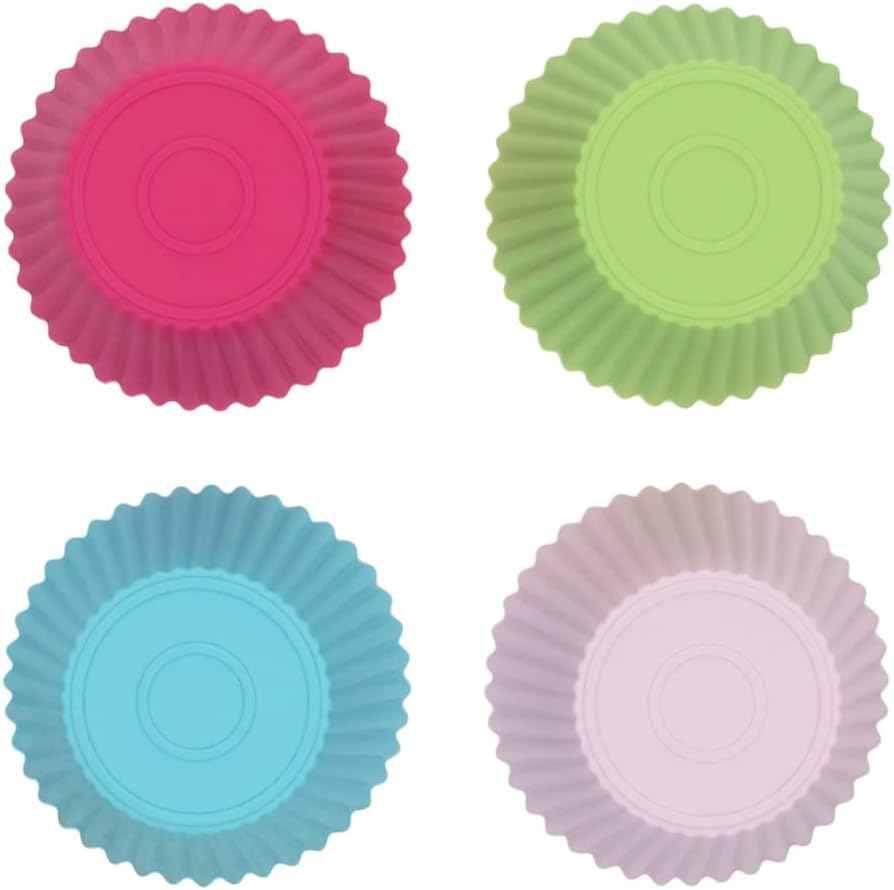 Kit 12 Forminhas de Cupcake em Silicone Antiaderente