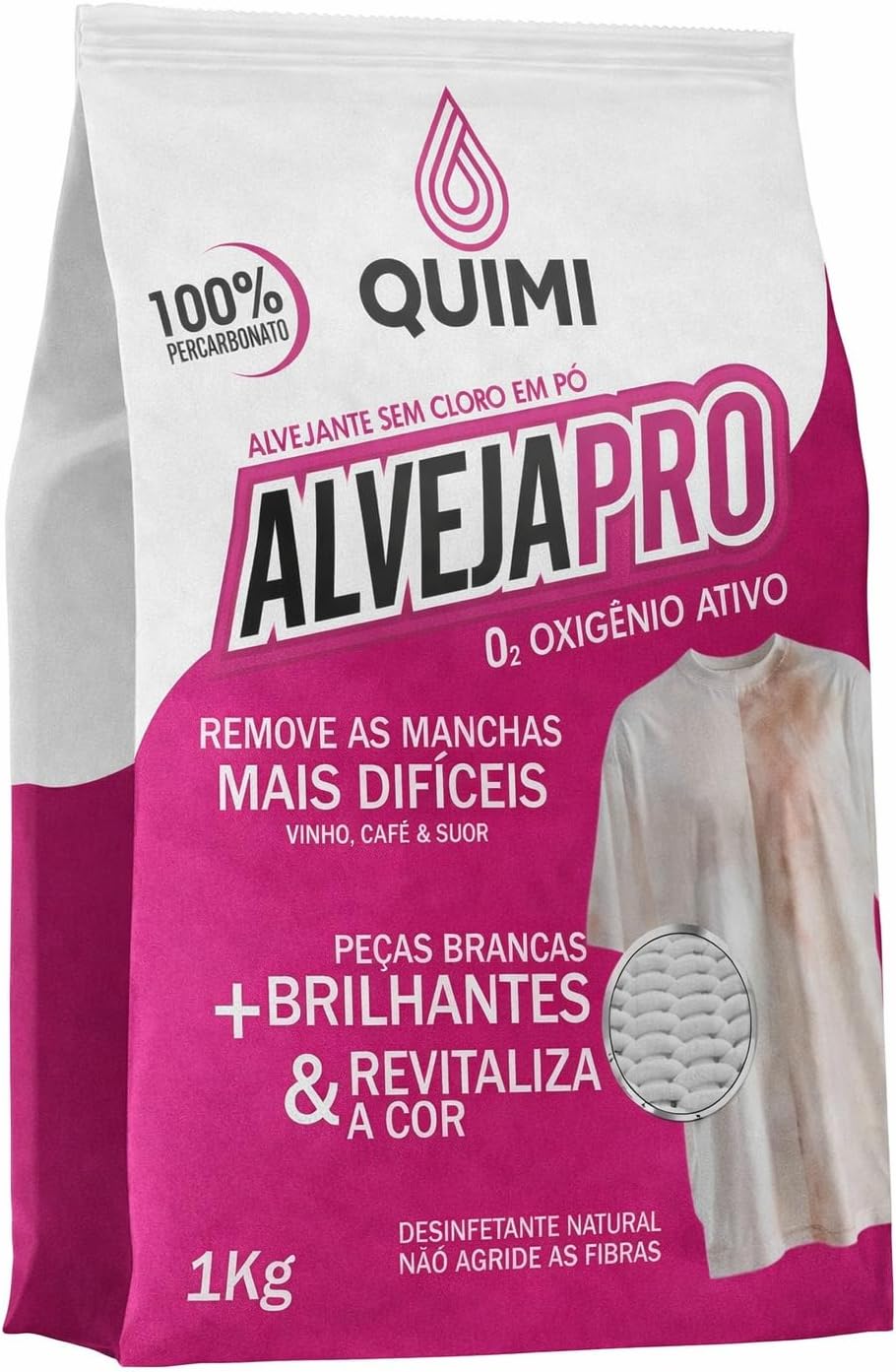 Percarbonato de Sódio 100% Puro Alvejapro – Removedor de Manchas e Multiuso de Limpeza (Embalagem pode ter variações)