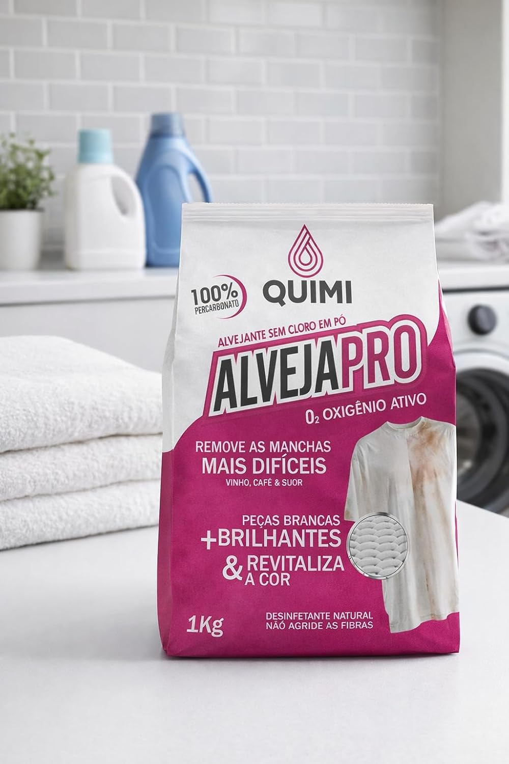 Percarbonato de Sódio 100% Puro Alvejapro – Removedor de Manchas e Multiuso de Limpeza (Embalagem pode ter variações)