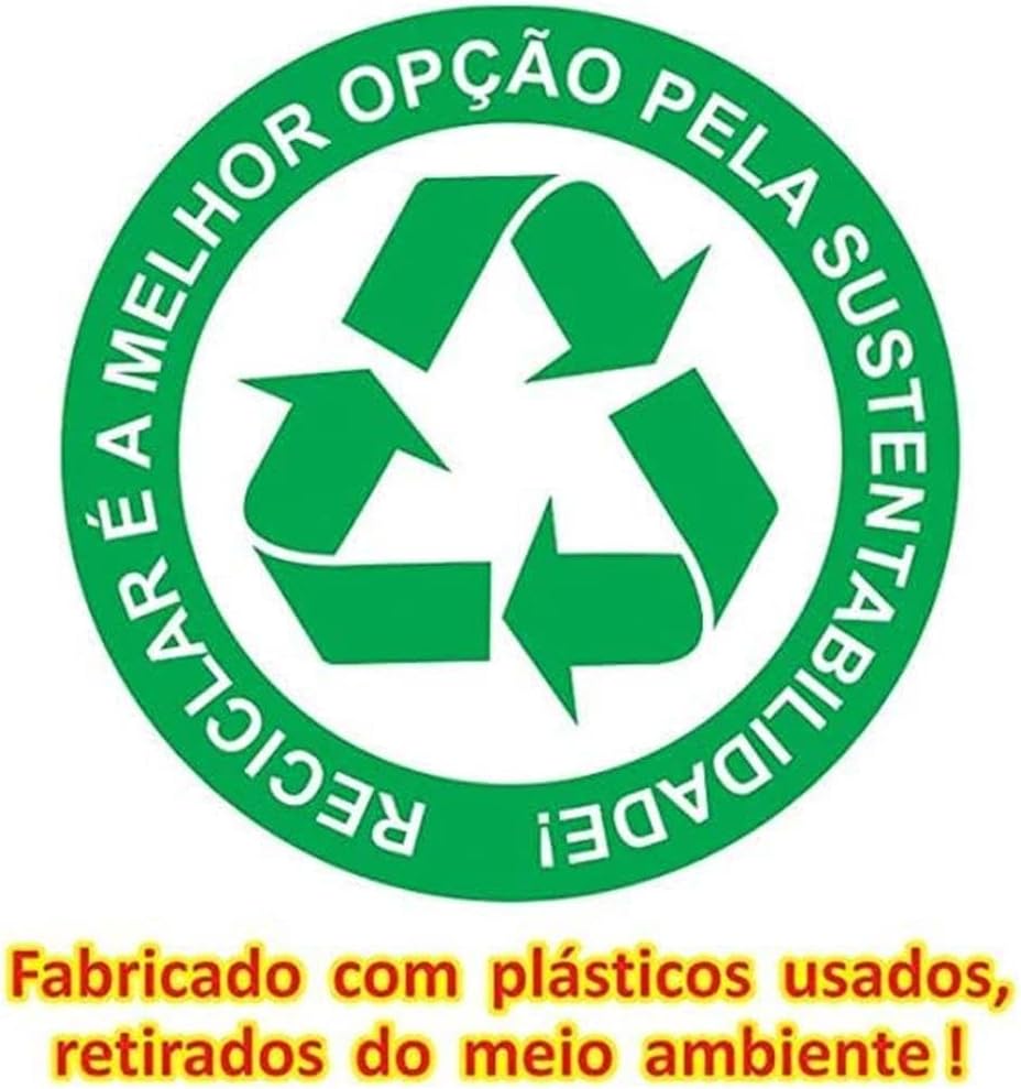 Saco de Lixo Reforçado 75x105cm com Plástico Reciclado