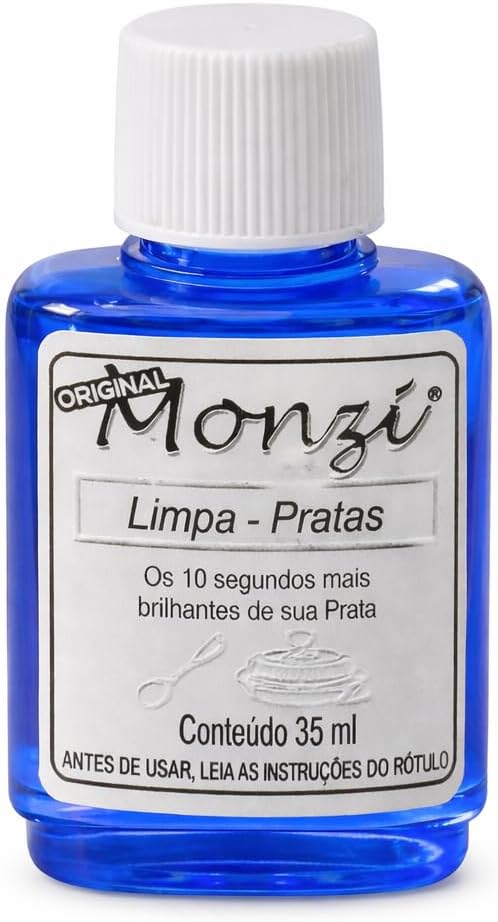 Monzi Limpa Prata Pequeno 35ml Polimento Original