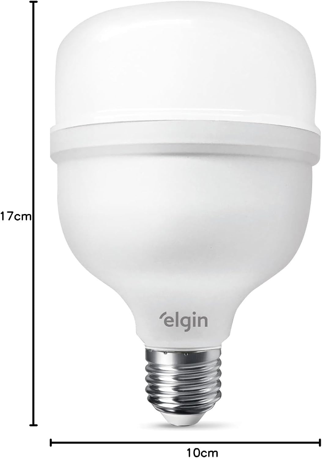 Lâmpada Super Bulbo LED T 30W 6500K Elgin Bivolt Luz Branca Fria