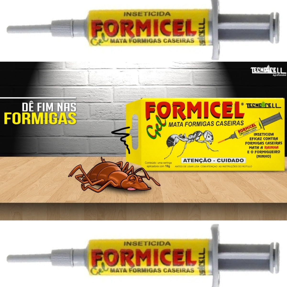 Mata Formiga Formicel em Gel Seringa de 10 gr