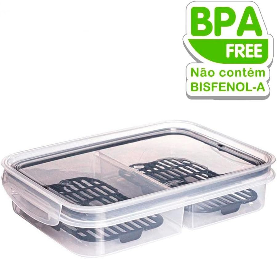 Pote 1 Litro Livre de BPA 25x17,5x5,2cm
