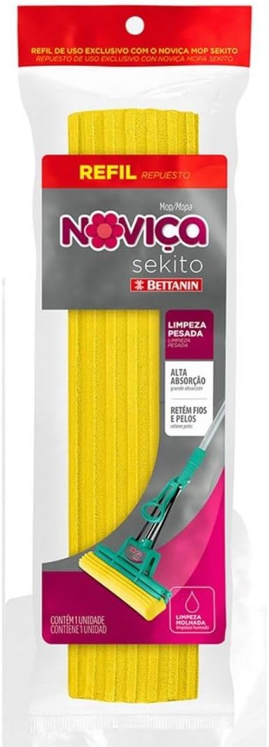 Noviça - Refil Espuma para o Mop Sekito, Cor Amarela, Bettanin