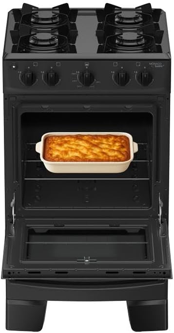 Fogão Automático com Forno de Vidro Duplo