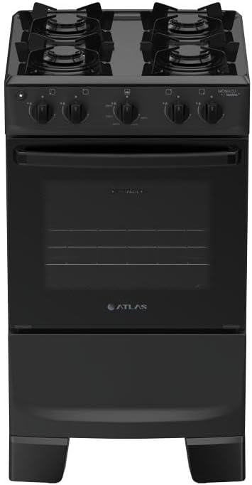 Fogão Automático com Forno de Vidro Duplo