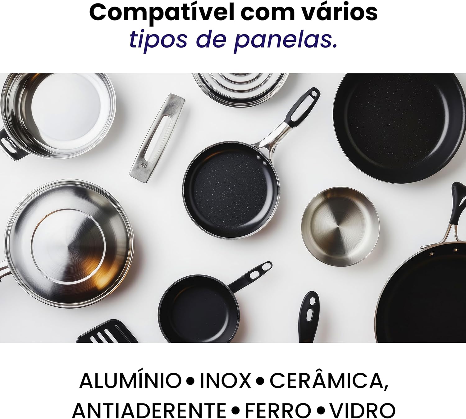 Fogão Elétrico Portátil Cooktop de Mesa 2 Bocas Panda Plus 220V Preto 2000W