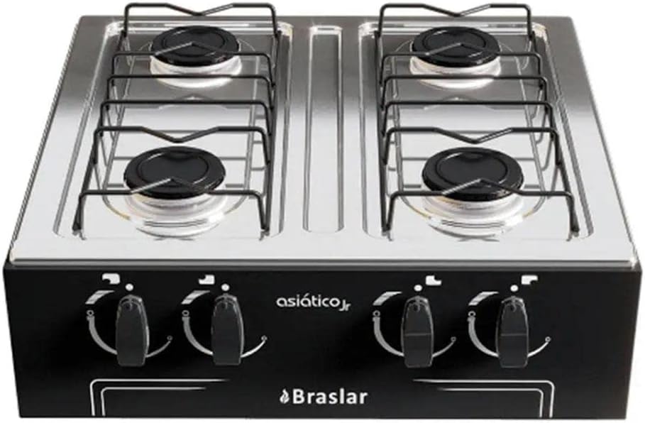 Fogão de Mesa Asiático 4 Bocas Junior Braslar