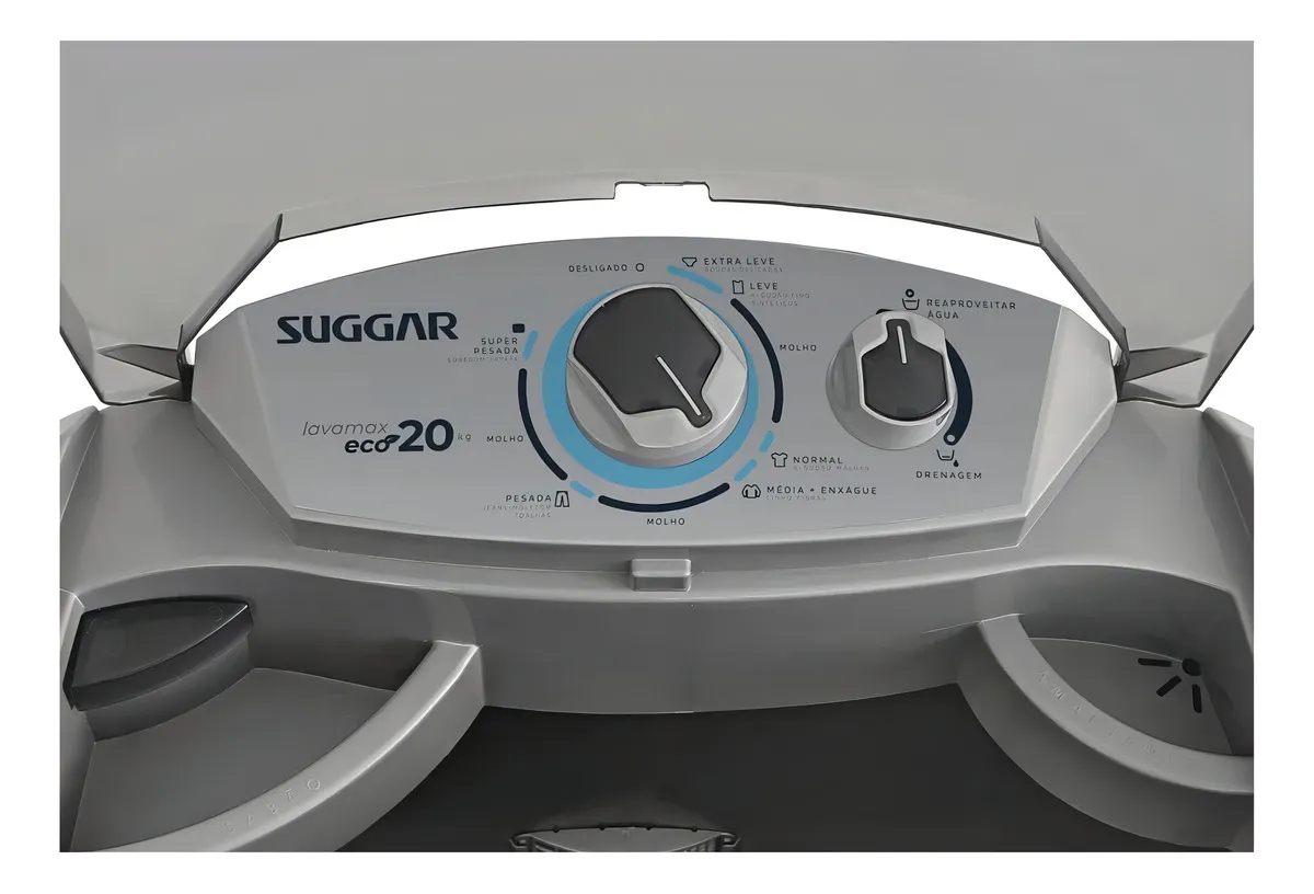 Lavadora de Roupas Suggar 20Kg Semiautomática Lavamax Eco - Bivolt 110V/220V