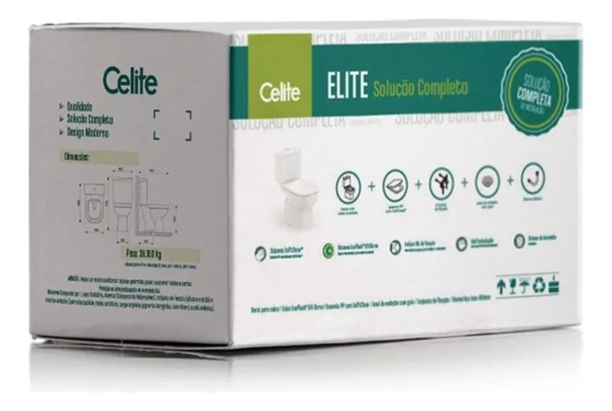 Vaso Sanitário Com Caixa Acoplada Elite Branco