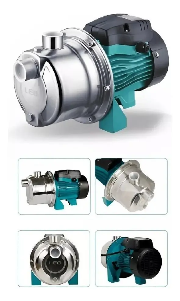 Bomba D Água Centrífuga Autoaspirante AJM45S 0,6hp 0,6cv Aço Inox Lepono 60hz